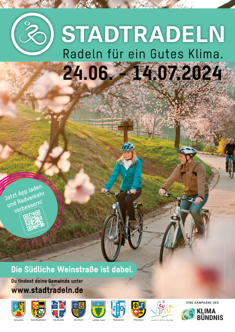 Dominik Ketz Plakat zum Stadtradeln 2024 vom 24.06.-14.07.